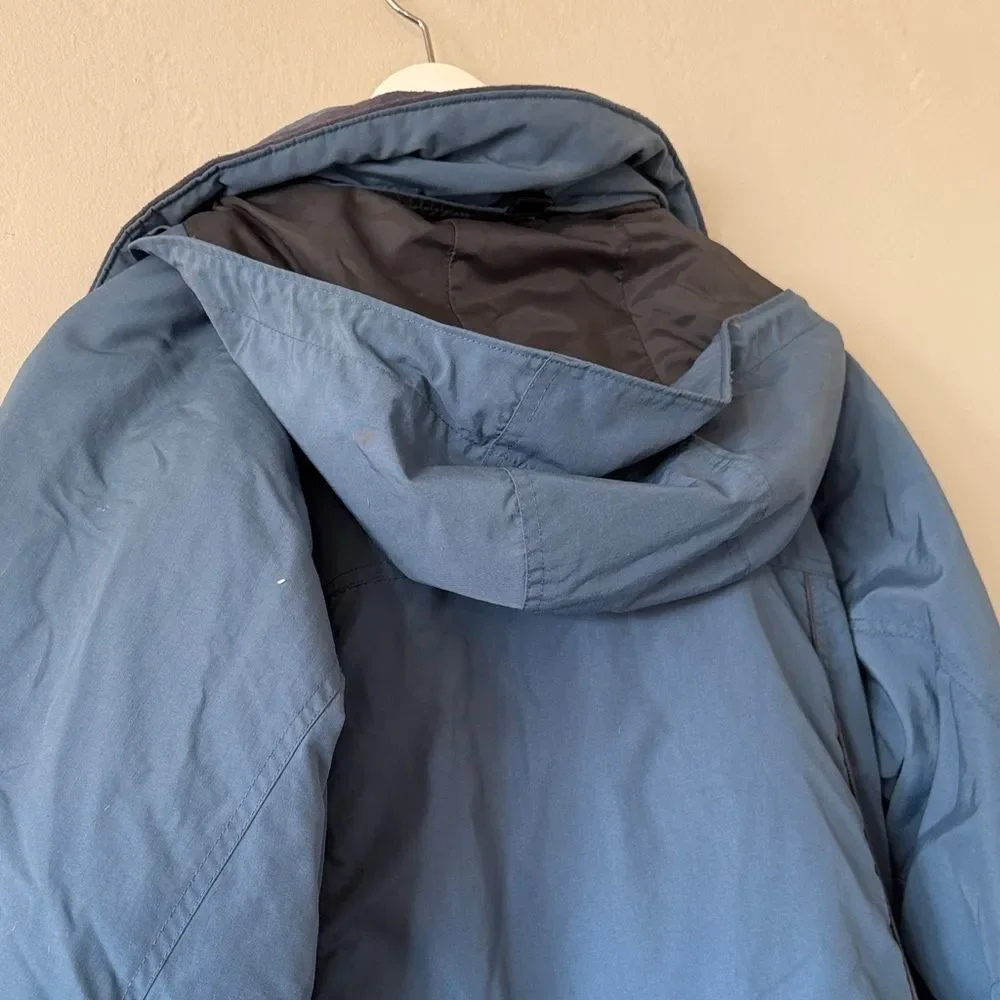 Columbia Men's Slate Blue Hooded Ski Jacket - Insulated Snow Coat Medium
